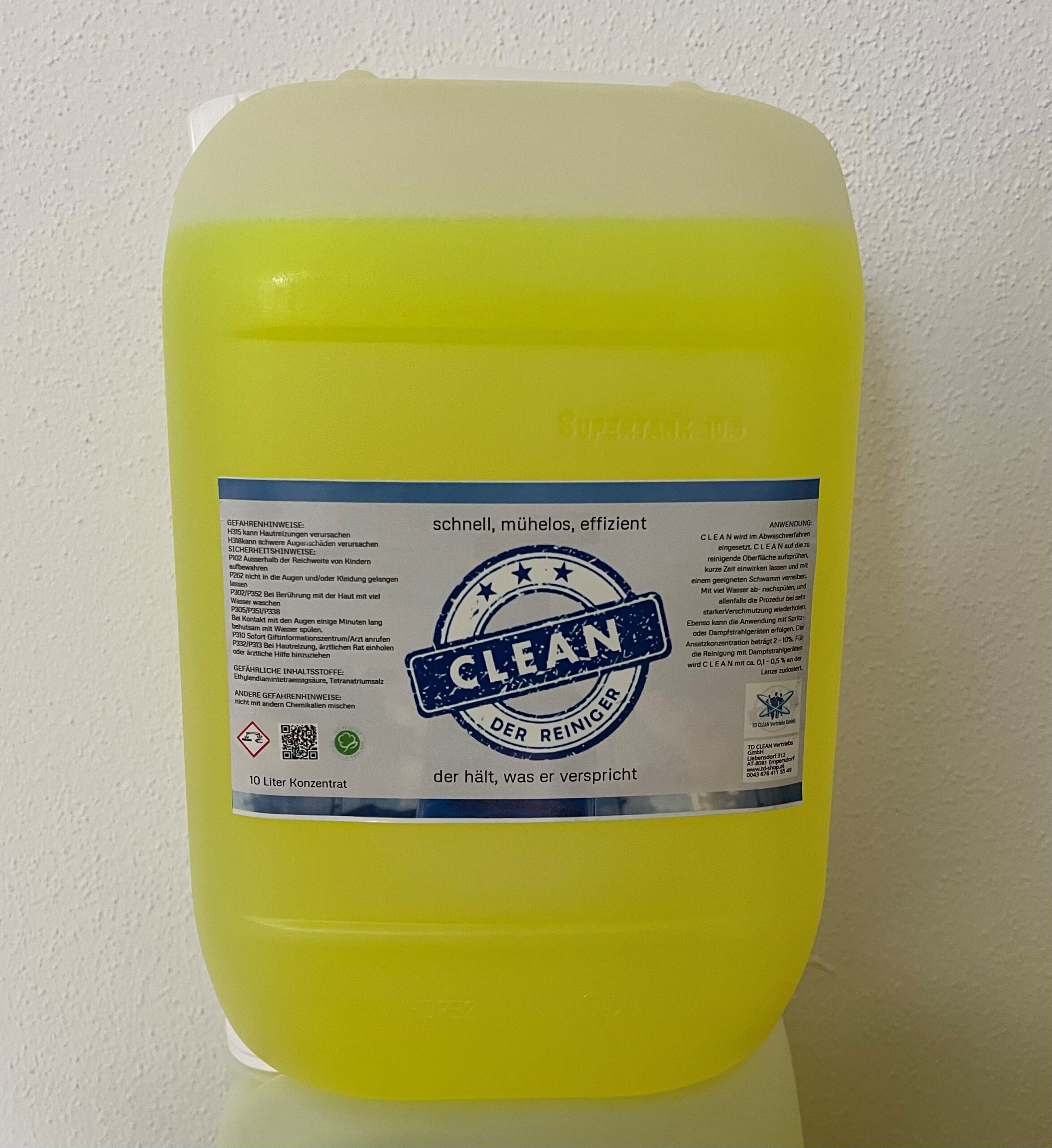 Clean 10 liter Trinkwasser